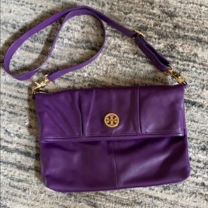 Tory Burch Purple Fold over Crossbody